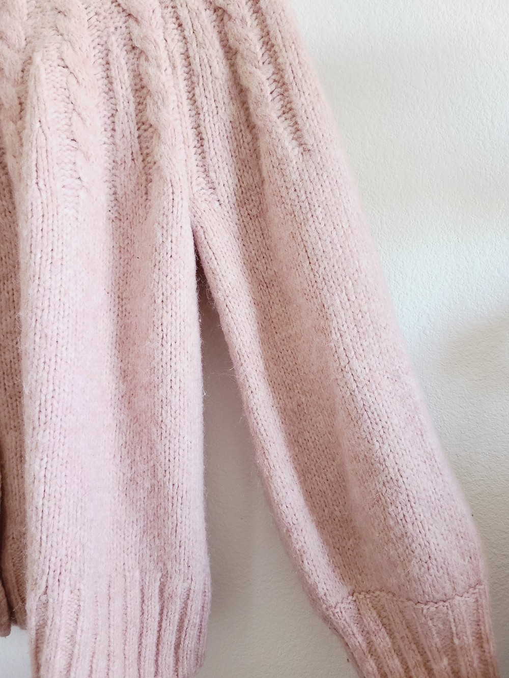 Madwwell Cozy Knit Button-Up Cardigan in Blush Pink - Picture 3 of 8